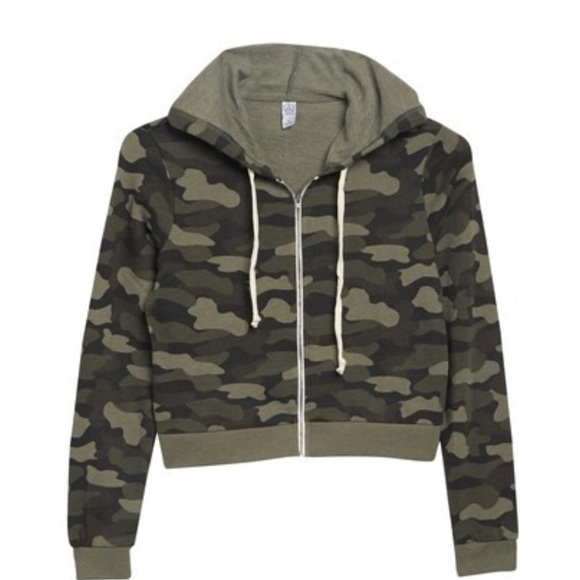 Alternative Jackets & Blazers - Alternative Cropped Zip Longe Hoodie NWT